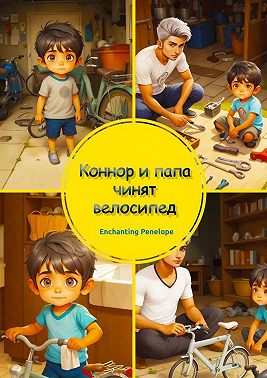 Коннор и папа чинят велосипед