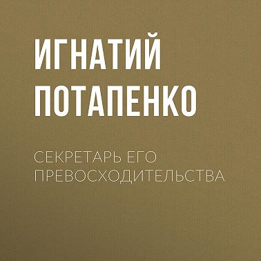 Секретарь его превосходительства
