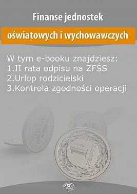 Finanse jednostek oświatowych i wychowawczych, wydanie maj 2016 r.