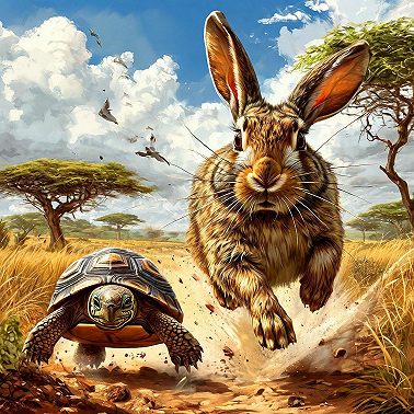 Заяц и черепаха