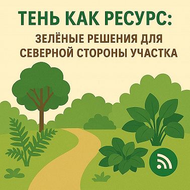 Тень как ресурс: зелёные решения для северной стороны участка